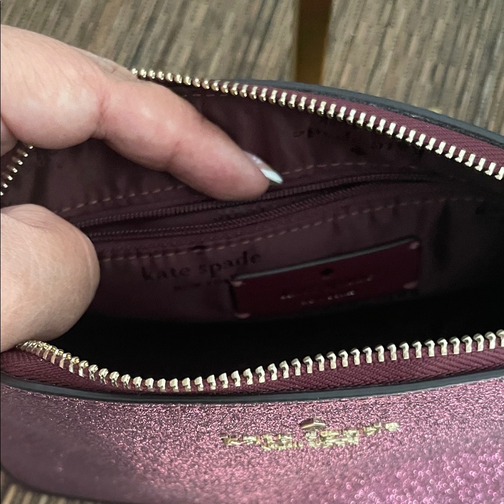 NWT kate spade Glitter Dome Crossbody in Magenta Pink - Picture 7 of 9